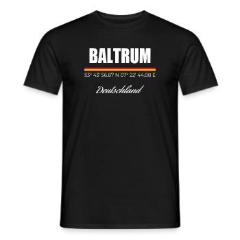 Baltrum - T-shirt homme - noir - Devant - AI Model Male 178 light (178cm)