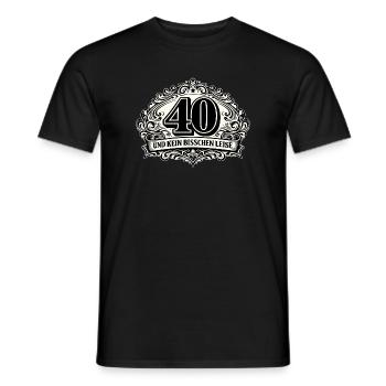 40 und kein bisschen leise - Männer T-Shirt - Schwarz - Vorne - AI Model Male 178 light (178cm)