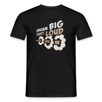 Rêve gros pet fort Drôle de motivation - T-shirt homme - noir - Devant - AI Model Male 178 light (178cm)