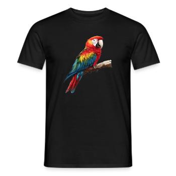 Macaw's Era - Men's T-Shirt - black - Front - AI Model Male 178 light (178cm)