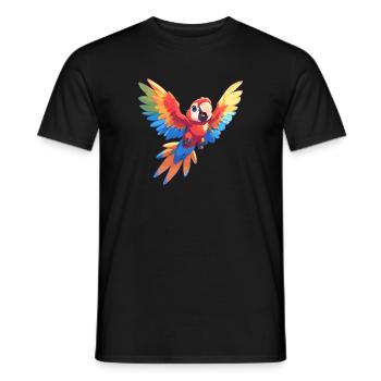 Macaw's Era - Men's T-Shirt - black - Front - AI Model Male 178 light (178cm)