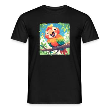 Macaw's Era - Men's T-Shirt - black - Front - AI Model Male 178 light (178cm)