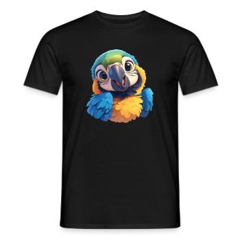 Macaw's Era - Men's T-Shirt - black - Front - AI Model Male 178 light (178cm)