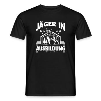 Jagd Ausbildung Jagen Waidmann Jäger - Männer T-Shirt - Schwarz - Vorne - AI Model Male 178 light (178cm)