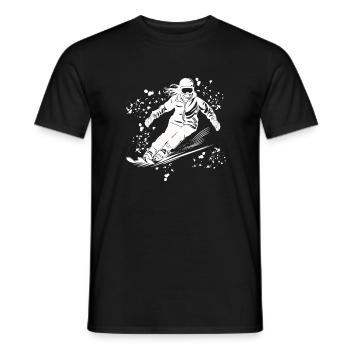 Ski alpin Sports d’hiver Ski nordique - T-shirt homme - noir - Devant - AI Model Male 178 light (178cm)