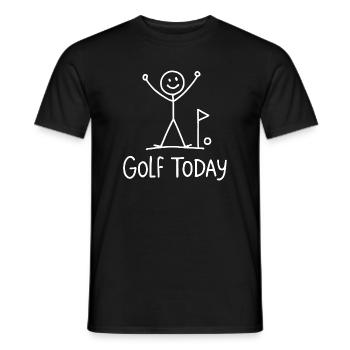 Golf Today Golfspieler Humor Geschenkidee Golfer - Männer T-Shirt - Schwarz - Vorne - AI Model Male 178 light (178cm)