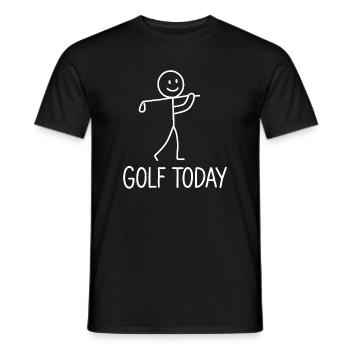 Golf Today Golfspieler Humor Geschenkidee Golfer - Männer T-Shirt - Schwarz - Vorne - AI Model Male 178 light (178cm)