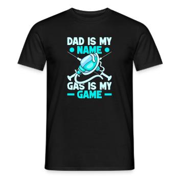 Anesthesiologist Dad Is My Name Anesthesia - Men's T-Shirt - black - Front - AI Model Male 178 light (178cm)