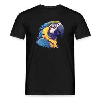 Macaw's Era - Men's T-Shirt - black - Front - AI Model Male 178 light (178cm)