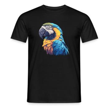 Macaw's Era - Men's T-Shirt - black - Front - AI Model Male 178 light (178cm)