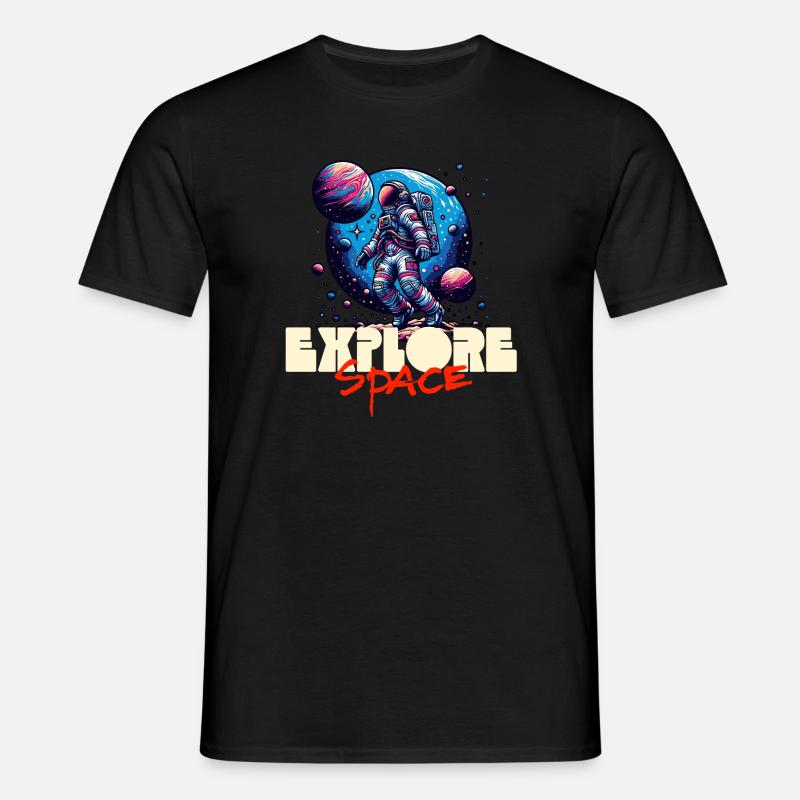 Explore Space Astronaut - Men's T-Shirt - black