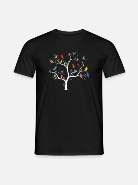 Observation des oiseaux Ornithologue Nerd - T-shirt homme - noir
