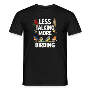 Bird Watching Birding Bird Watcher Bird Nerd - Men's T-Shirt - black - Front - AI Model Male 178 light (178cm)