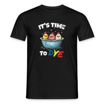 Œufs de Pâques Teinture des œufs de Pâques - T-shirt homme - noir - Devant - AI Model Male 178 light (178cm)