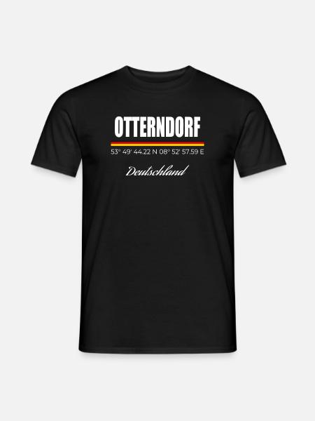 Otterndorf - Männer T-Shirt - Schwarz