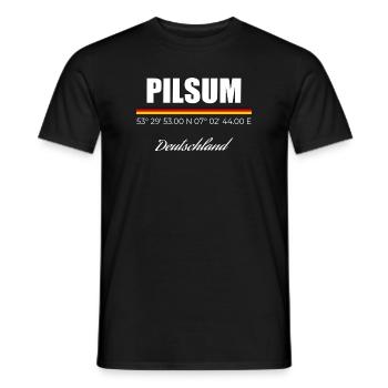 Pilsum - Männer T-Shirt - Schwarz - Vorne - AI Model Male 178 light (178cm)