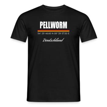 Pellworm - Männer T-Shirt - Schwarz - Vorne - AI Model Male 178 light (178cm)