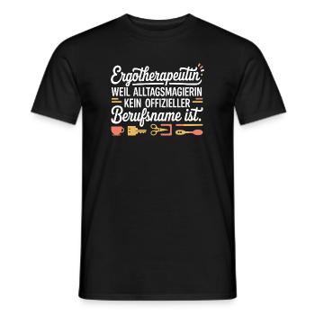 Ergotherapeutin Ergo Praxis Team Ergotherapie - Männer T-Shirt - Schwarz - Vorne - AI Model Male 178 light (178cm)