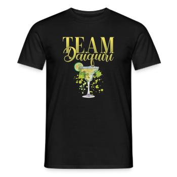 Équipe de cocktails de soirée de jeune fille Daiquiri - T-shirt homme - noir - Devant - AI Model Male 178 light (178cm)