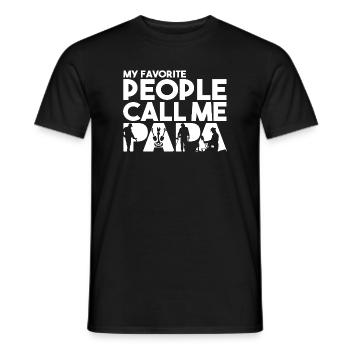 Metal Detector Silhouette Hobby Typography Art - Men's T-Shirt - black - Front - AI Model Male 178 light (178cm)