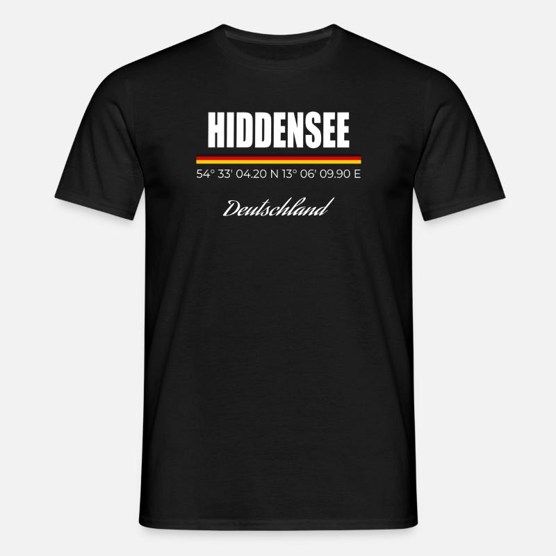 Hiddensee - Männer T-Shirt - Schwarz