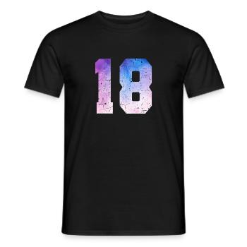 Ausgabe 18 – 18. Geburtstagsgeschenk - Männer T-Shirt - Schwarz - Vorne - AI Model Male 178 light (178cm)
