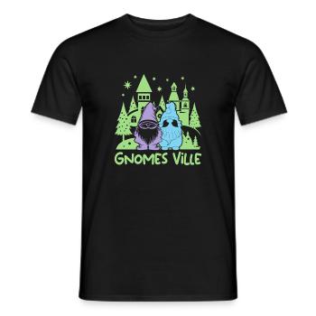 Garden Gnome Costume Gnomes Ville - Men's T-Shirt - black - Front - AI Model Male 178 light (178cm)