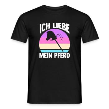 Steckenpferd Hobbyhorse Hobby Horsing - Männer T-Shirt - Schwarz - Vorne - AI Model Male 178 light (178cm)