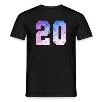 Ausgabe 20 – 20-jähriges Jubiläumsgeschenk - Männer T-Shirt - Schwarz - Vorne - AI Model Male 178 light (178cm)