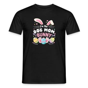 Je suis la famille de Pâques Douce Maman Chien - T-shirt homme - noir - Devant - AI Model Male 178 light (178cm)