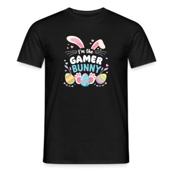 Ich Bin Der Gamer Bunny Süße Ostern Familie - Männer T-Shirt - Schwarz - Vorne - AI Model Male 178 light (178cm)