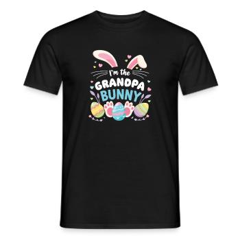 I'm Grandpa Bunny Sweet - Men's T-Shirt - black - Front - AI Model Male 178 light (178cm)