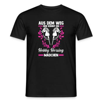 Steckenpferd Hobbyhorse Hobby Horsing - Männer T-Shirt - Schwarz - Vorne - AI Model Male 178 light (178cm)