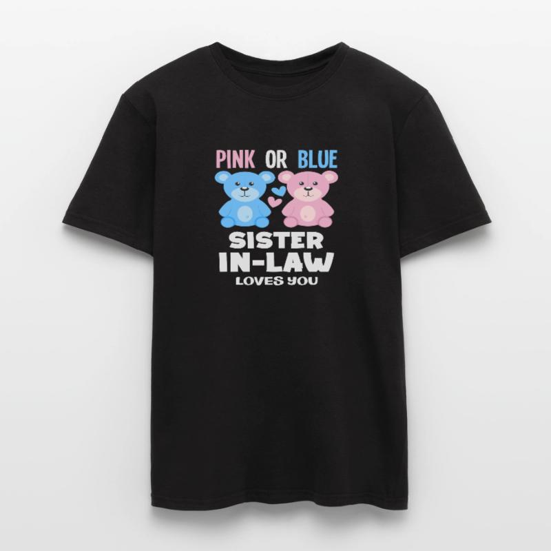 Pink Oder Blau Stiefschwester Liebt Dich Männer T-Shirt