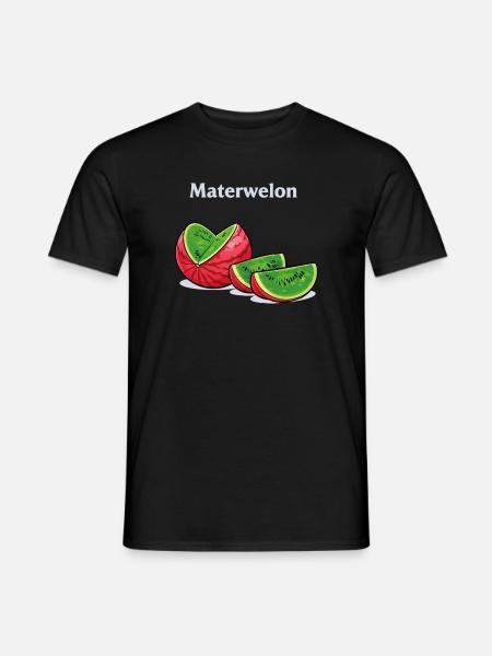 Lustiges Materwelon Meme Design mit absurdem Humor - Männer T-Shirt - Schwarz