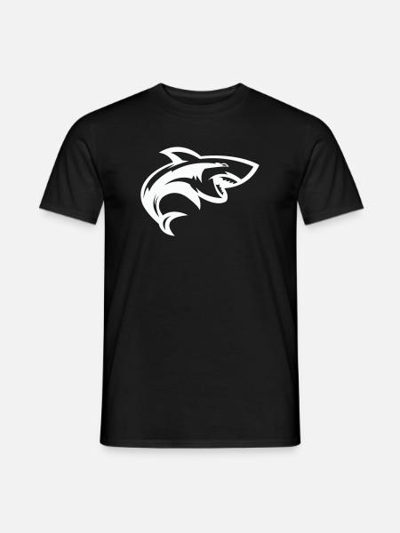 Stylized shark head - Men's T-Shirt - black
