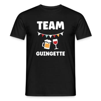 Festliches Guinguette-Team - Männer T-Shirt - Schwarz - Vorne - AI Model Male 178 light (178cm)