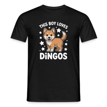 Dingo Sprüche Dingos Lustiges Dingo Geschenk - Männer T-Shirt - Schwarz - Vorne - AI Model Male 178 light (178cm)