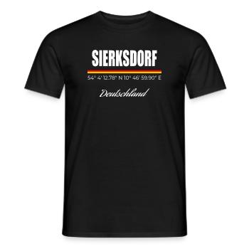 Sierksdorf - Männer T-Shirt - Schwarz - Vorne - AI Model Male 178 light (178cm)
