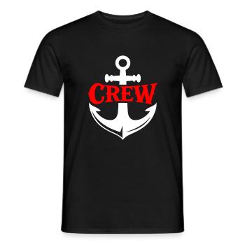 Anchor Crew Icon - Men's T-Shirt - black - Front - AI Model Male 178 light (178cm)