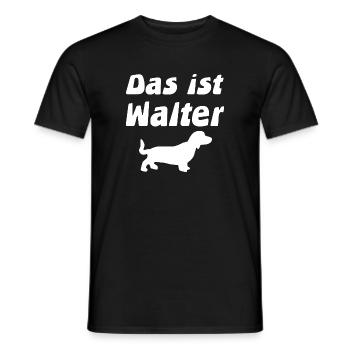 Dackel - Männer T-Shirt - Schwarz - Vorne - AI Model Male 178 light (178cm)