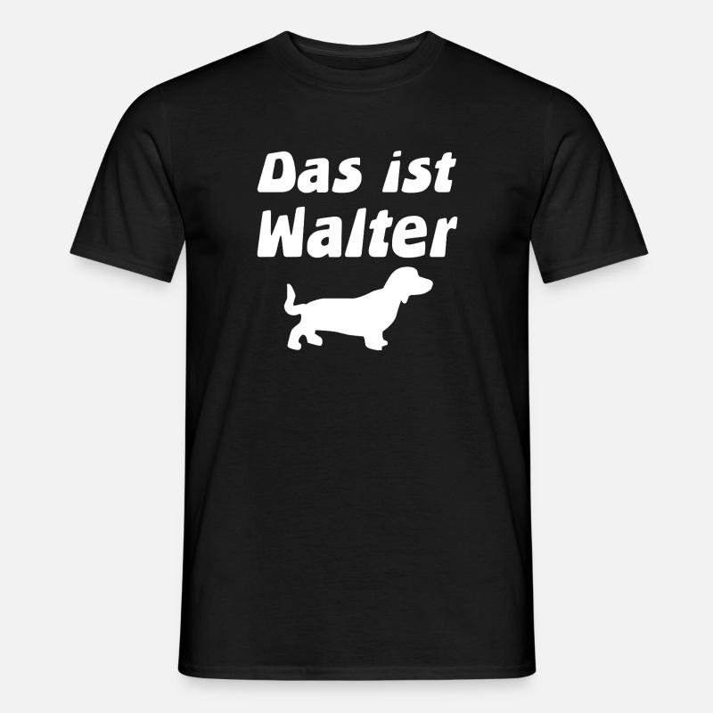 Dackel - Männer T-Shirt - Schwarz
