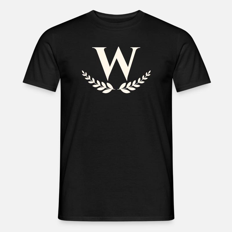 W - Männer T-Shirt - Schwarz
