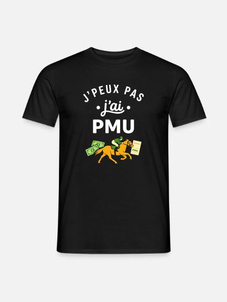 J’peux pas j’ai PMU - T-shirt homme - noir
