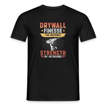 Drywall Drywall Builder Drywall Fitter - Men's T-Shirt - black - Front - AI Model Male 178 light (178cm)