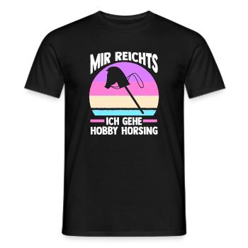 Steckenpferd Hobbyhorse Hobby Horsing - Männer T-Shirt - Schwarz - Vorne - AI Model Male 178 light (178cm)