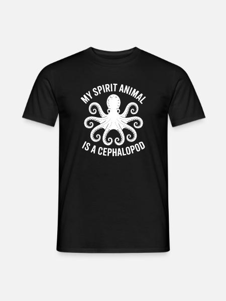 Octopus Spirit Animal - Men's T-Shirt - black