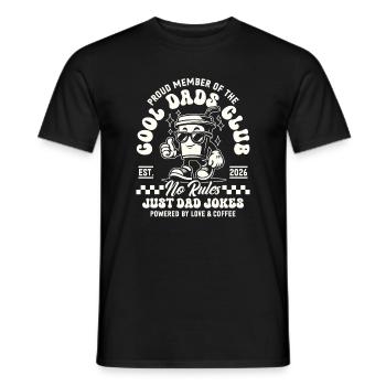 Cool Dads Club - Papa 2026 Geschenk - Männer T-Shirt - Schwarz - Vorne - AI Model Male 178 light (178cm)