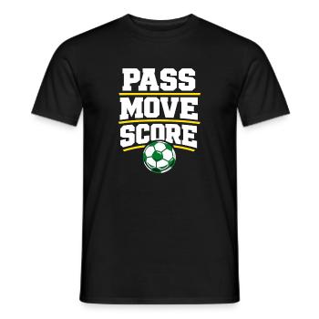 Soccer Training Youth Sports Coach - Men's T-Shirt - black - Front - AI Model Male 178 light (178cm)