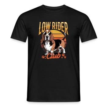 Funny Dog Breed Basset Hound - Männer T-Shirt - Schwarz - Vorne - AI Model Male 178 light (178cm)